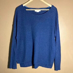 Charli London  blue textured wool blend sweater